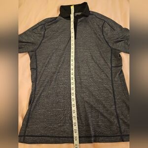 Lululemon Mens Polo Shirt In Gray Short‎ Sleeve  Size M